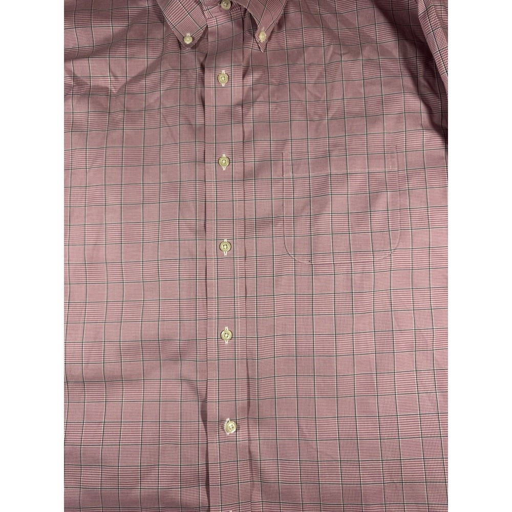 Brooks Brothers Madison Men's Red Plaid Long Sleeve Button Up Shirt Size Large - Picture 2 of 5
